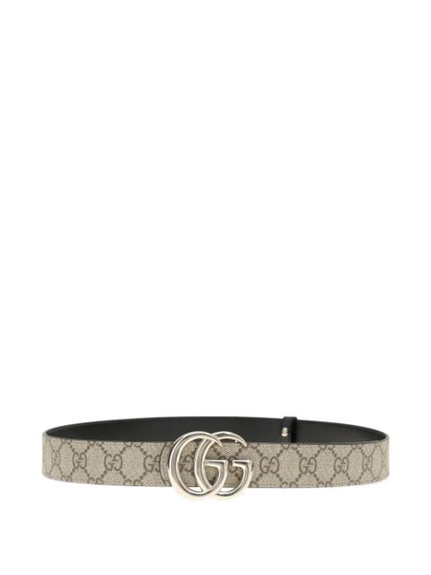 Gucci gg Marmont supreme reversible belt - Neutrals - zdjęcie produktu nr 1