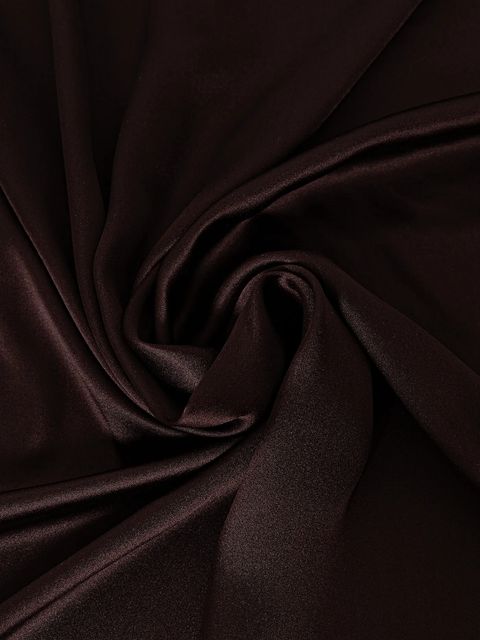 Answear.LAB apaszka jedwabna damska kolor brązowy gładka - zdjęcie produktu nr 2