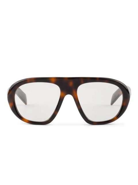Prada Eyewear pilot-frame sunglasses - Brown - zdjęcie produktu nr 1
