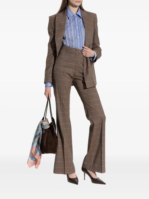 ETRO checked double-breasted blazer - Brown