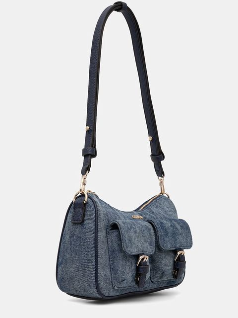 Guess torebka bagietka damska bawełniana KASSIE - zdjęcie produktu nr 1