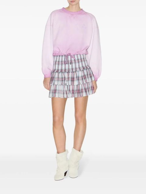 MARANT ÉTOILE Naomi tiered mini skirt - Pink - zdjęcie produktu nr 2