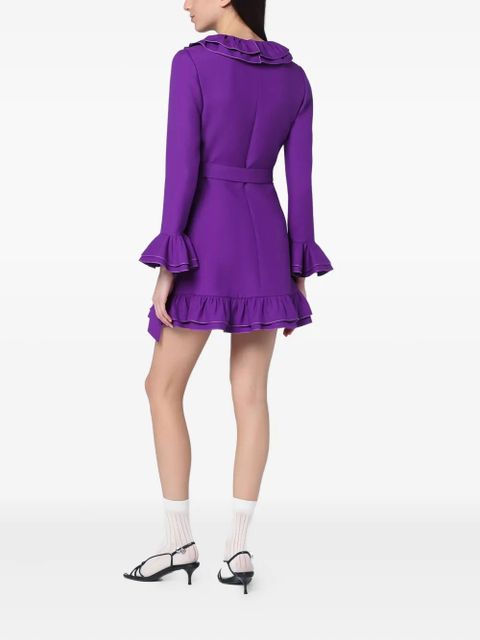 Valentino Garavani Crepe Couture mini dress - Purple