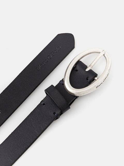 Marc O'Polo pasek skórzany damski kolor granatowy B0119509501111 - zdjęcie produktu nr 2