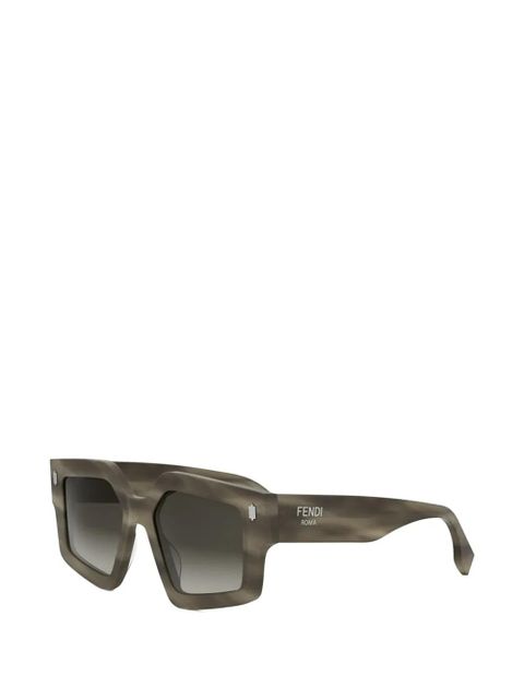 FENDI Fendi Roma geometric-frame sunglasses - Brown - zdjęcie produktu nr 2