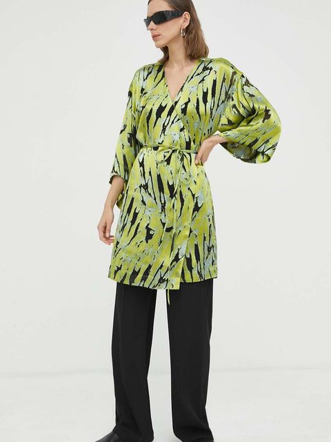 Gestuz sukienka z domieszką jedwabiu Anna mini rozkloszowana - zdjęcie produktu nr 2