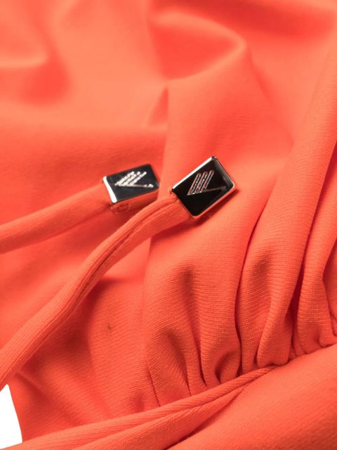 The Attico crossover draped bikini set - Orange