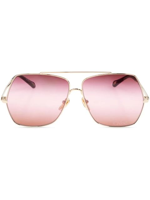 Chloé Eyewear Aly sunglasses - Gold - zdjęcie produktu nr 1