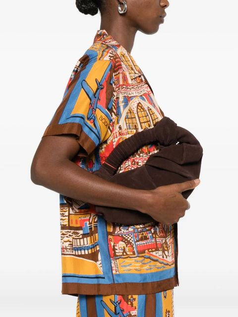 Simon Miller knotted suede bucket bag - Brown