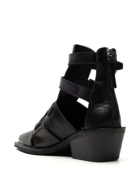 Free People Helen buckle-fastening leather boots - Black