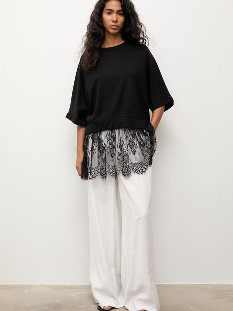 Answear.LAB bluza oversize damska z wiskozą - zdjęcie produktu nr 2