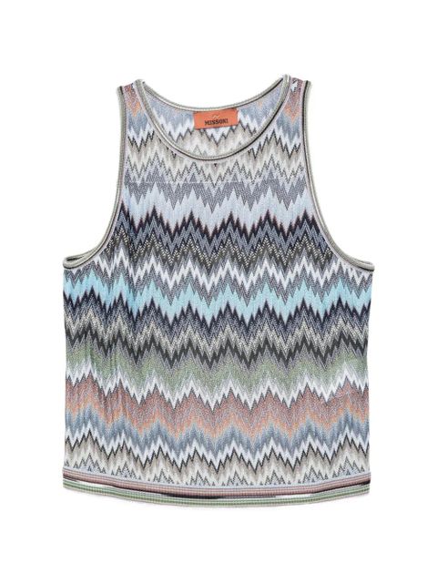 Missoni crew-neck vest - Blue - zdjęcie produktu nr 1