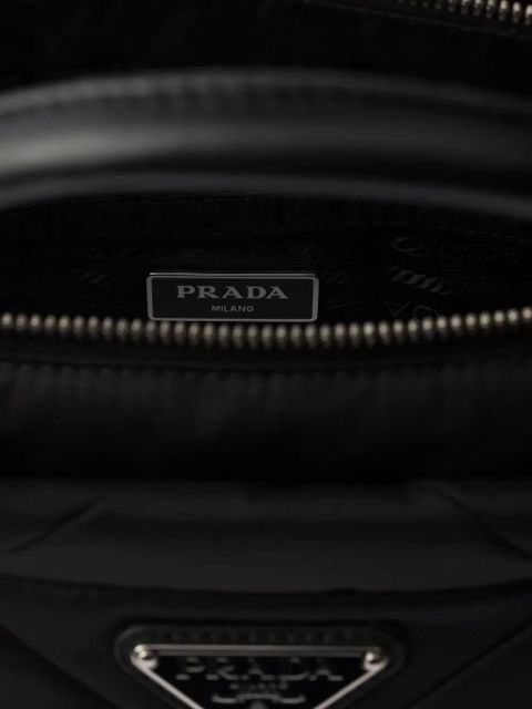 Prada small Re-Nylon padded tote bag - Black
