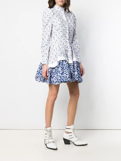 Alexander McQueen Victorian Floral dress - Blue