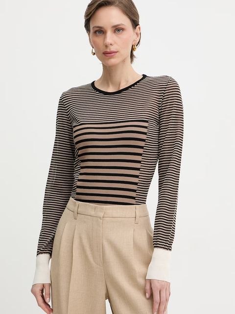 Elisabetta Franchi longsleeve damski z bawełną - zdjęcie produktu nr 1