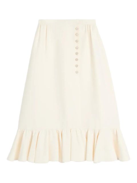 Valentino Garavani crepe midi skirt - Neutrals