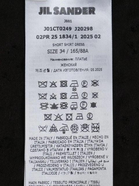 Jil Sander crew-neck midi dress - Black