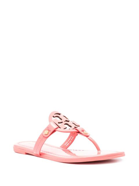 Tory Burch Miller logo-plaque leather sandals - Pink - zdjęcie produktu nr 2