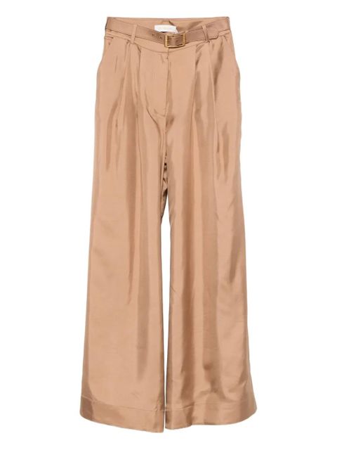 ZIMMERMANN pleated belted trousers - Brown - zdjęcie produktu nr 1
