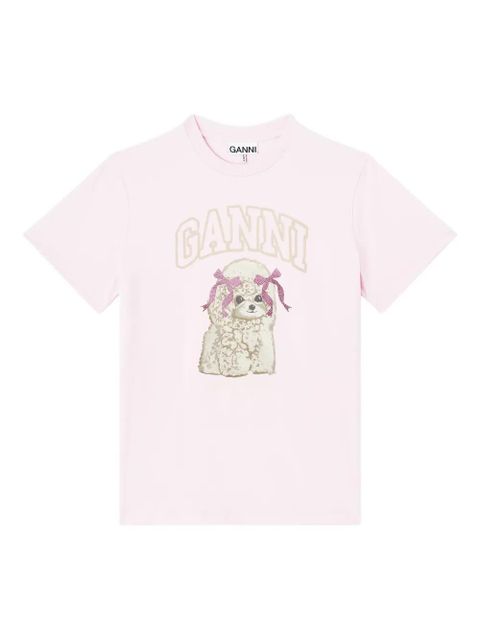 GANNI round-neck T-shirt - Pink - zdjęcie produktu nr 1