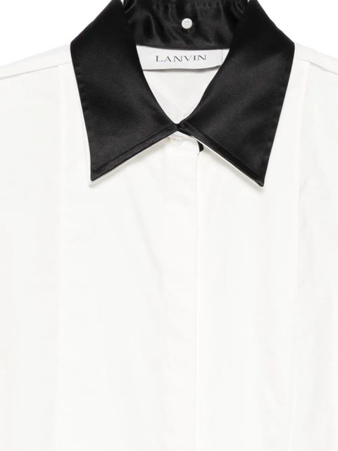 Lanvin contrasting-collar shirt - White