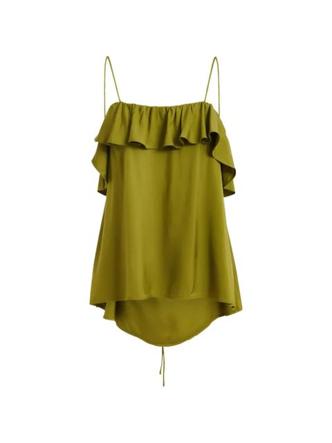 Essentiel Antwerp ruffled-neck blouse - Green - zdjęcie produktu nr 1