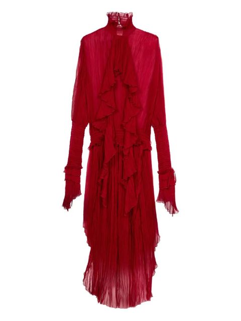 Blumarine ruffled maxi dress - Red - zdjęcie produktu nr 1