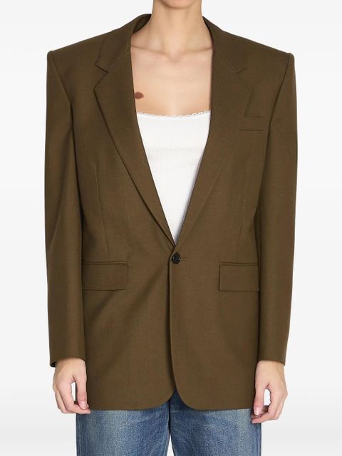 Saint Laurent single-breasted wool jacket - Brown - zdjęcie produktu nr 1