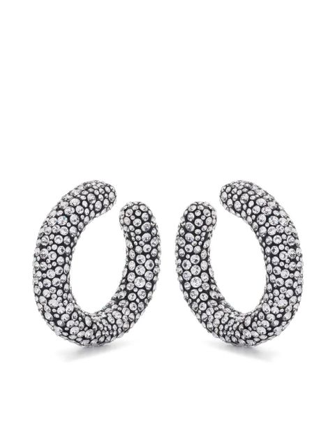 Swarovski Sublima hoop earrings - White - zdjęcie produktu nr 1