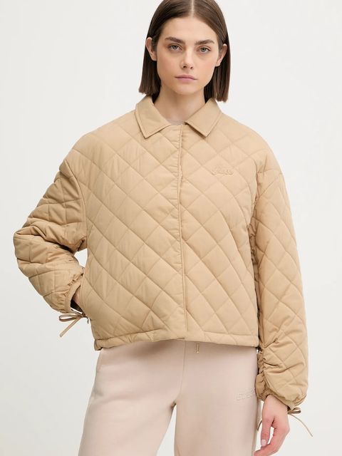 Guess kurtka BIANCA kolor beżowy przejściowa V5YL13 WHE92 - zdjęcie produktu nr 1