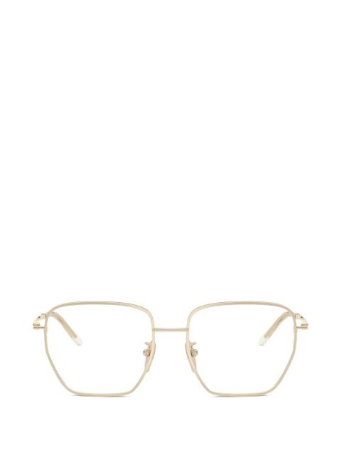 Prada Eyewear geometric-frame glasses - Gold - zdjęcie produktu nr 1