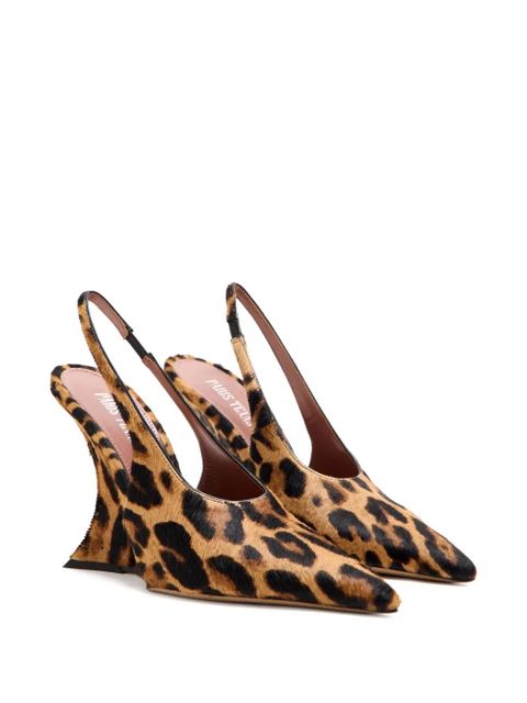 Paris Texas 105mm Nina leopard-print pumps - Brown - zdjęcie produktu nr 2