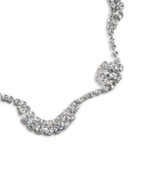 Simone Rocha scalloped Sepal crystal necklace - Silver - zdjęcie produktu nr 2