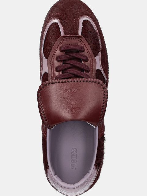 Alohas sneakersy skórzane Tb.490 damskie kolor bordowy S100831-03