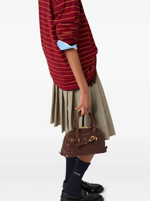 Miu Miu long-sleeved cotton T-shirt - Red