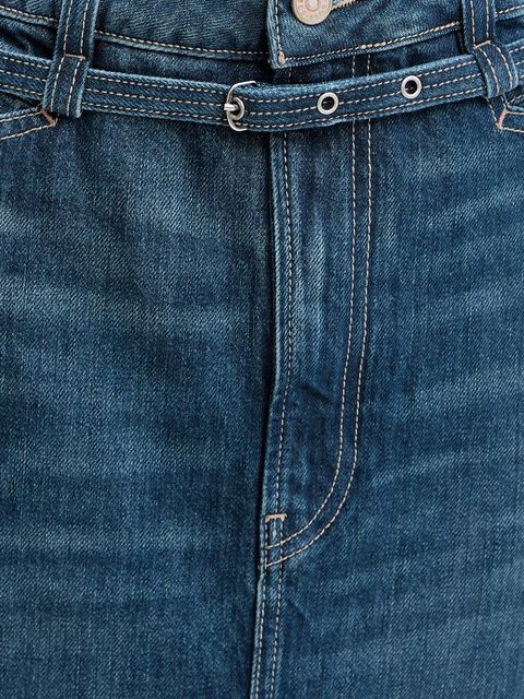 BOSS Orange spódnica kolor niebieski maxi rozkloszowana 50548436