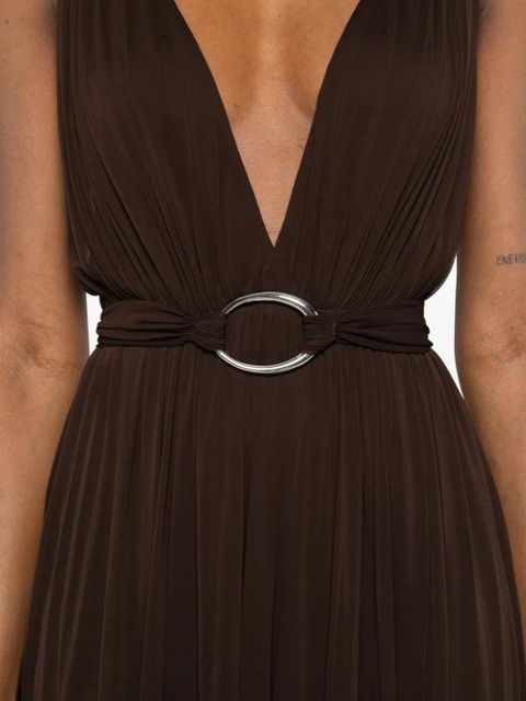Tory Burch V-neck maxi dress - Brown