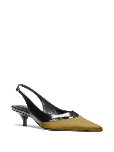 Proenza Schouler Slash slingback pumps - Green - zdjęcie produktu nr 2