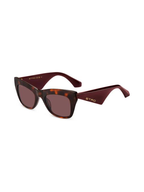 ETRO tortoiseshell-effect cat-eye sunglasses - Brown