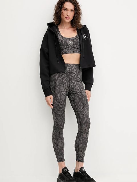 adidas by Stella McCartney legginsy treningowe TruePurpose damskie kolor szary wzorzyste JM8457 - zdjęcie produktu nr 2