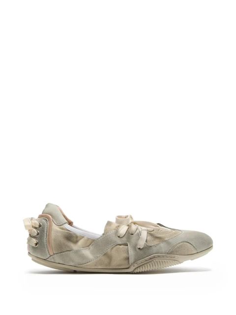 Acne Studios laced leather sneakers - Grey - zdjęcie produktu nr 1