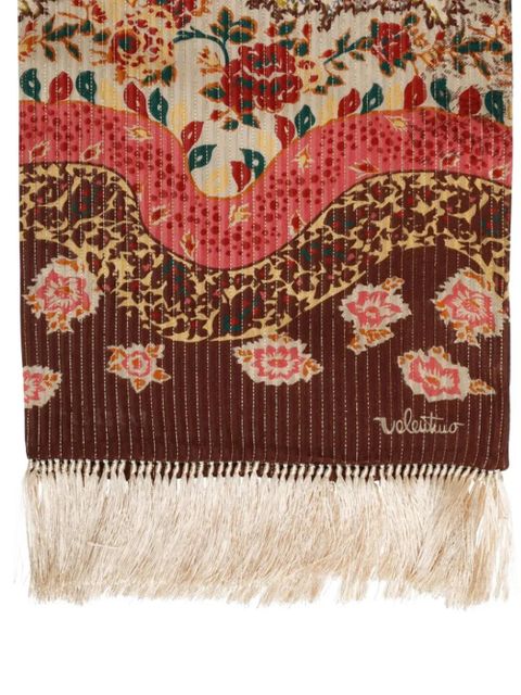 Valentino Garavani paisley fringed scarf - Neutrals - zdjęcie produktu nr 2