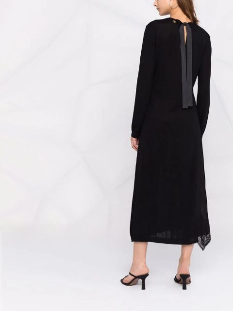 TWINSET lace-panel dress - Black