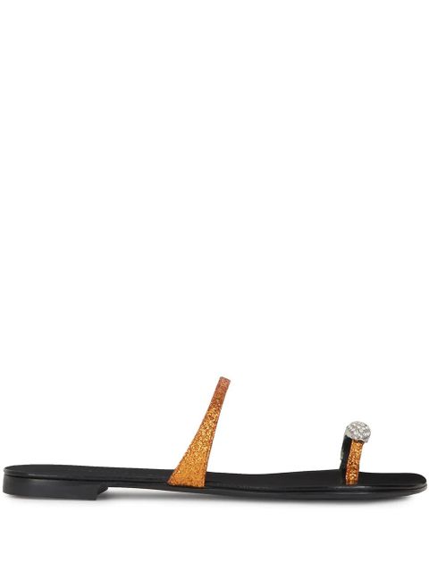 Giuseppe Zanotti Ring toe strap sandals - Gold - zdjęcie produktu nr 1