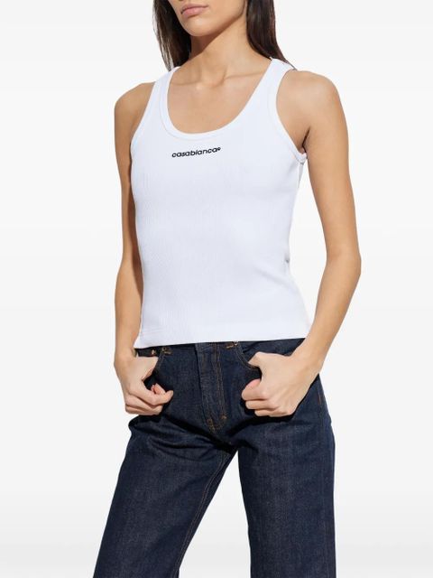 Casablanca logo tank top - White - zdjęcie produktu nr 2