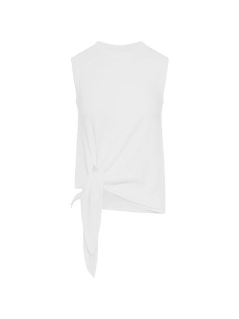 JW Anderson knotted hem cotton tank top - White - zdjęcie produktu nr 1