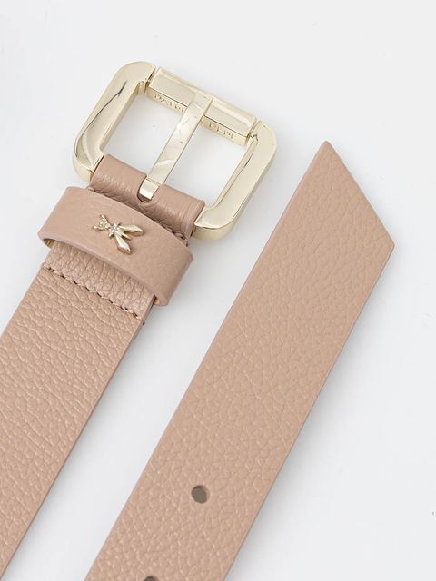 Patrizia Pepe pasek skórzany damski kolor beżowy CW8684 L001 - zdjęcie produktu nr 2