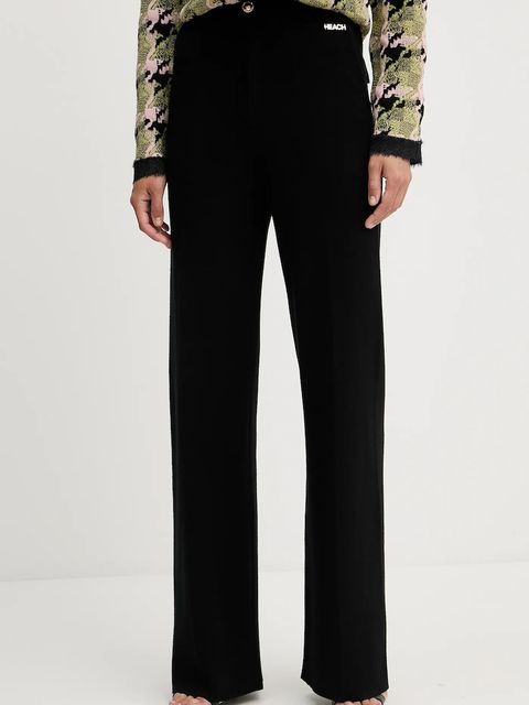 Silvian Heach spodnie SCHOOFS damskie kolor czarny szerokie high waist GPA25290PA - zdjęcie produktu nr 1