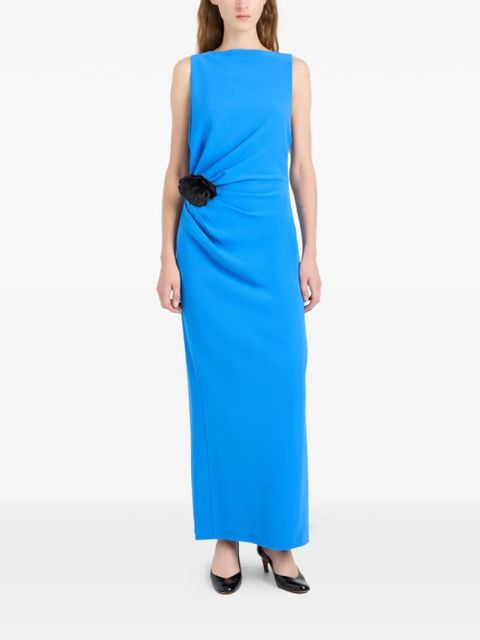 Proenza Schouler Indria flower-detail maxi dress - Blue - zdjęcie produktu nr 2