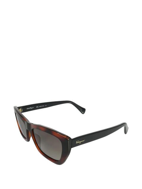 Ferragamo rectangle-frame sunglasses - Brown - zdjęcie produktu nr 2